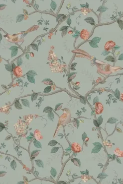 Pip Studio Good Nightingale Vliestapete Hellblau/