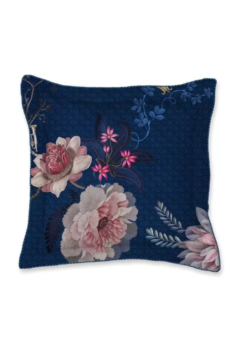 Quadratisches Zierkissen Tokyo Bouquet Dunkel