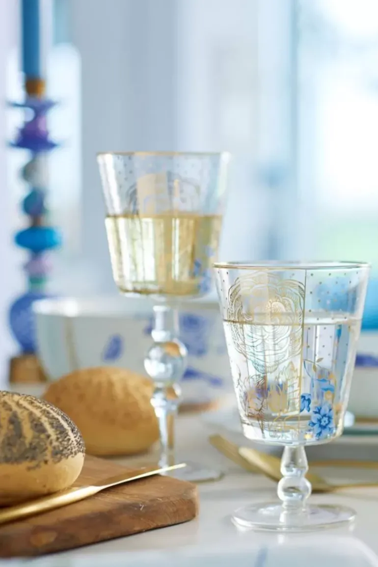 Royal Golden Dots Wasserglas Niedrig