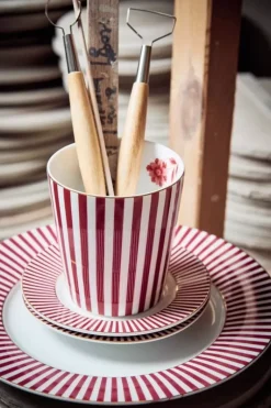 Royal Stripes Petit Four Dunkelrosa 12Cm