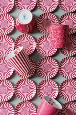 Royal Stripes Tasse Blumen & Teebeutelablage Dunkel