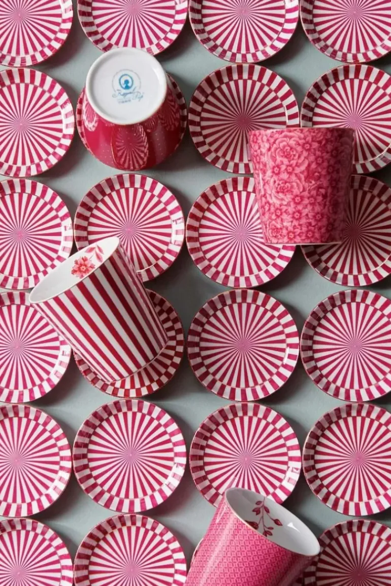 Royal Stripes Tasse Blumen & Teebeutelablage Dunkel