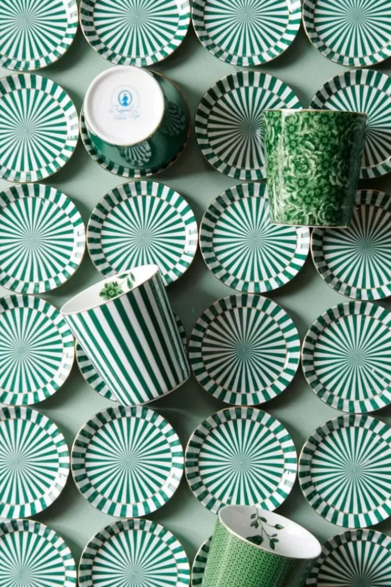 Royal Stripes Tasse Blumen & Teebeutelablage