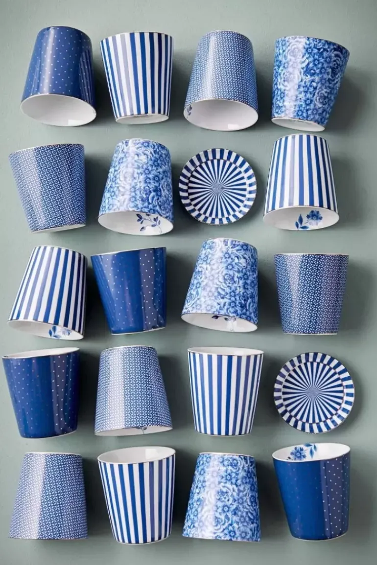 Royal Stripes Tasse Blumen & Teebeutelablage