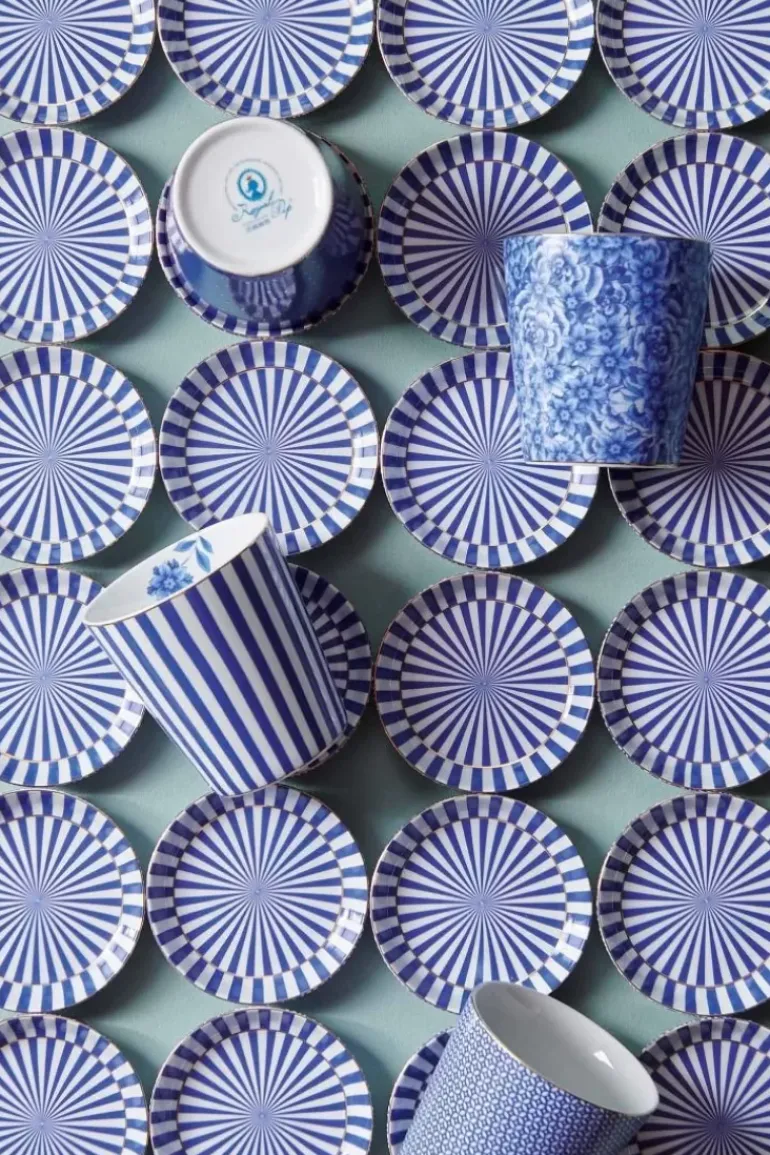 Royal Stripes Tasse Blumen & Teebeutelablage