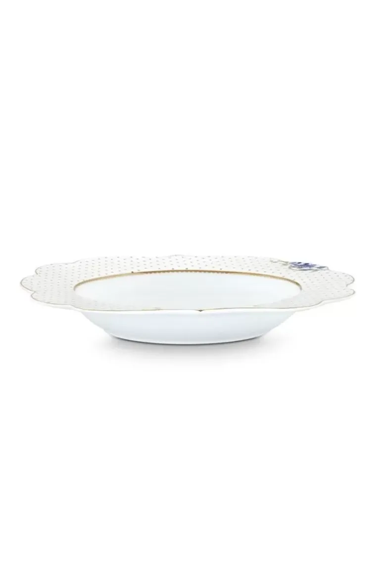 Royal White Suppenteller Golden Dots 23,5 Cm