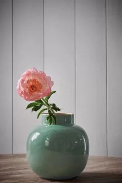 Runde Metall Vase 25 Cm