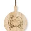 Runde Schale Holz Krabbe