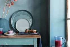 Schale Emailliert Dunkelblau 50 Cm