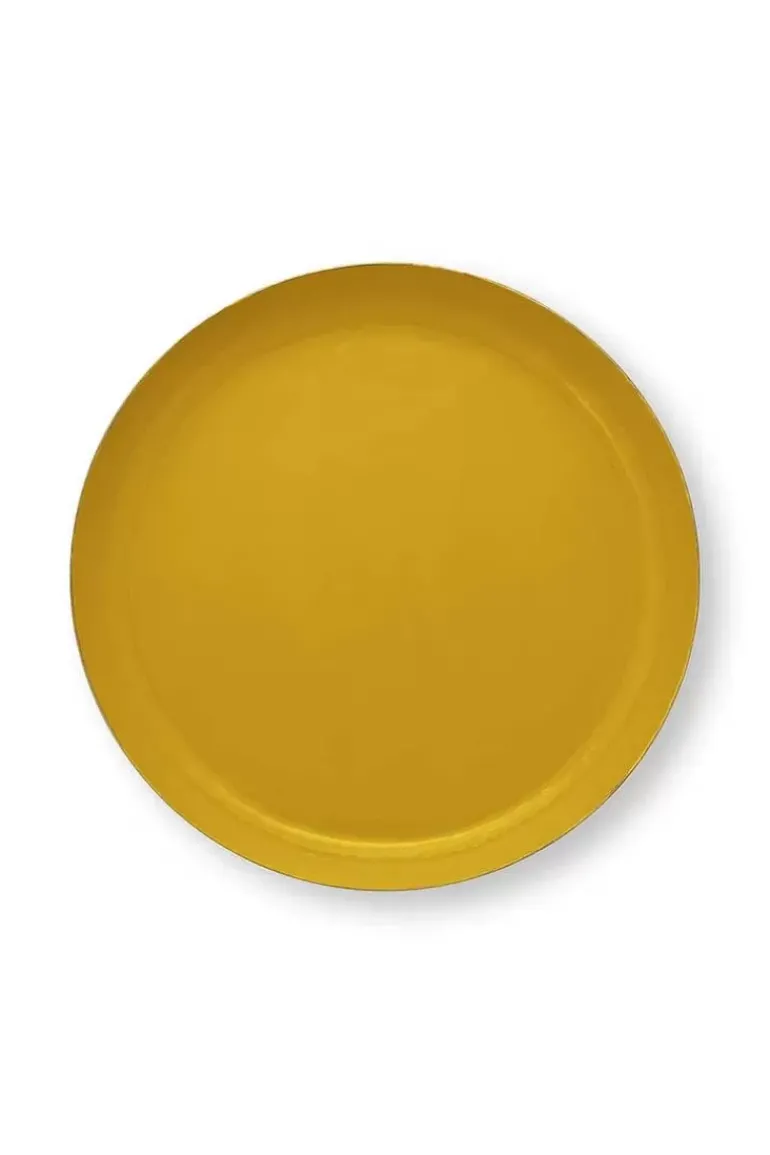 Schale Emailliert Ocker 40Cm