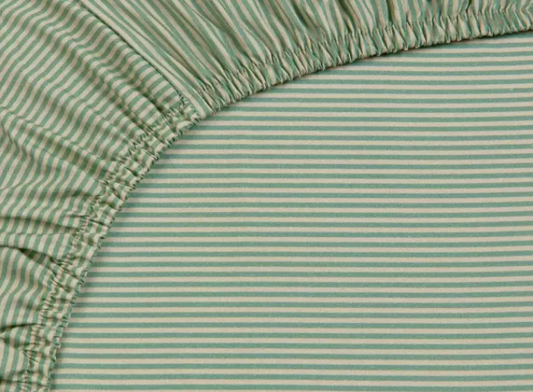 Spannbettlaken Duo Stripe Khaki