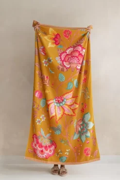 Strandtuch Pip Flowers Gelb