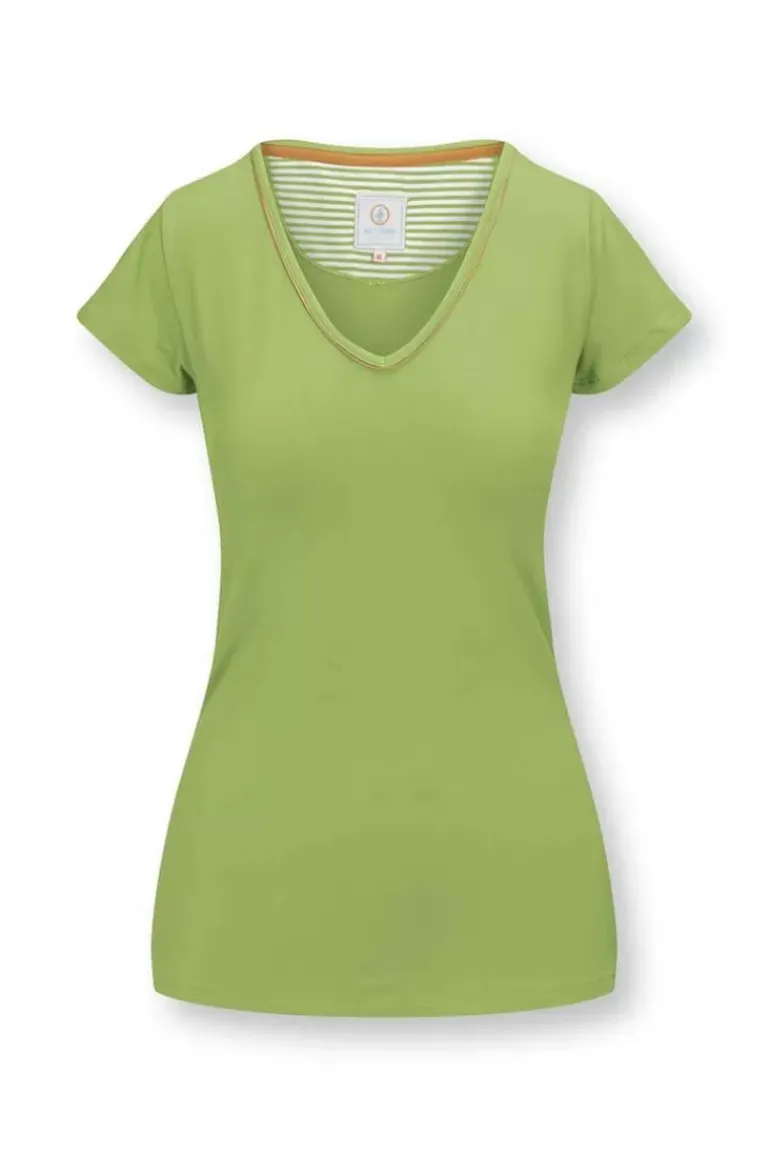 Top Kurze Armel Solid Hell