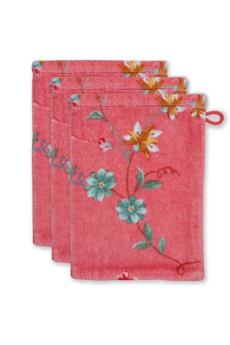 Waschlappen Set/3 Les Fleurs 16X22 Cm