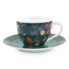 Winter Wonderland Espresso Tasse & Untertasse Dunkelblauw