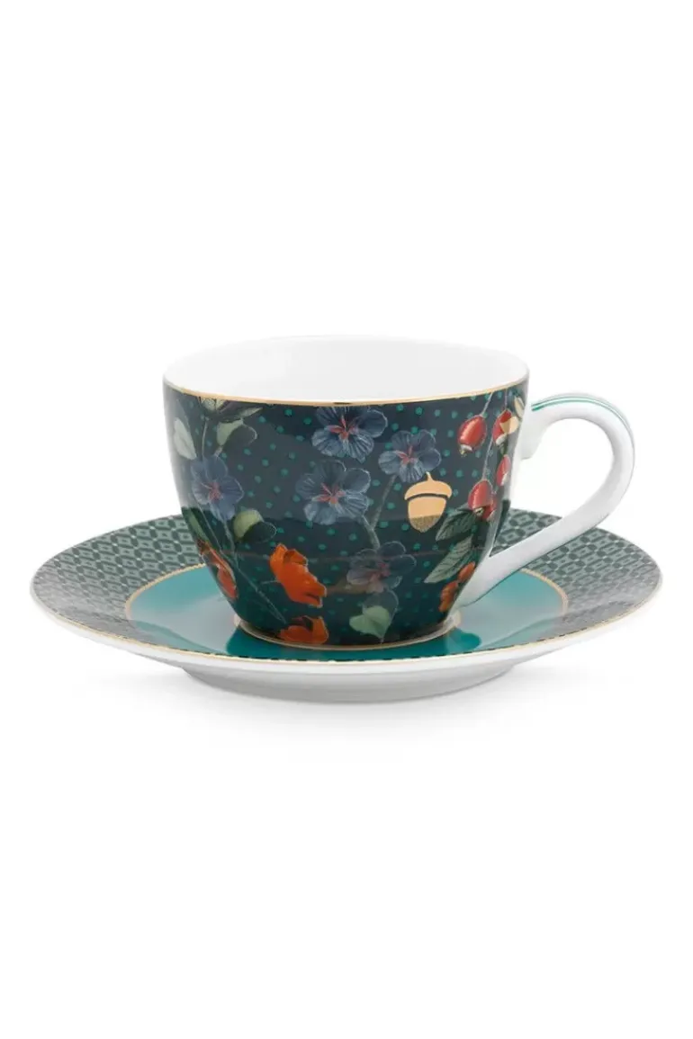 Winter Wonderland Espresso Tasse & Untertasse Dunkelblauw