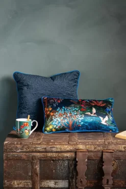 Zierkissen Quilted Dunkelblau