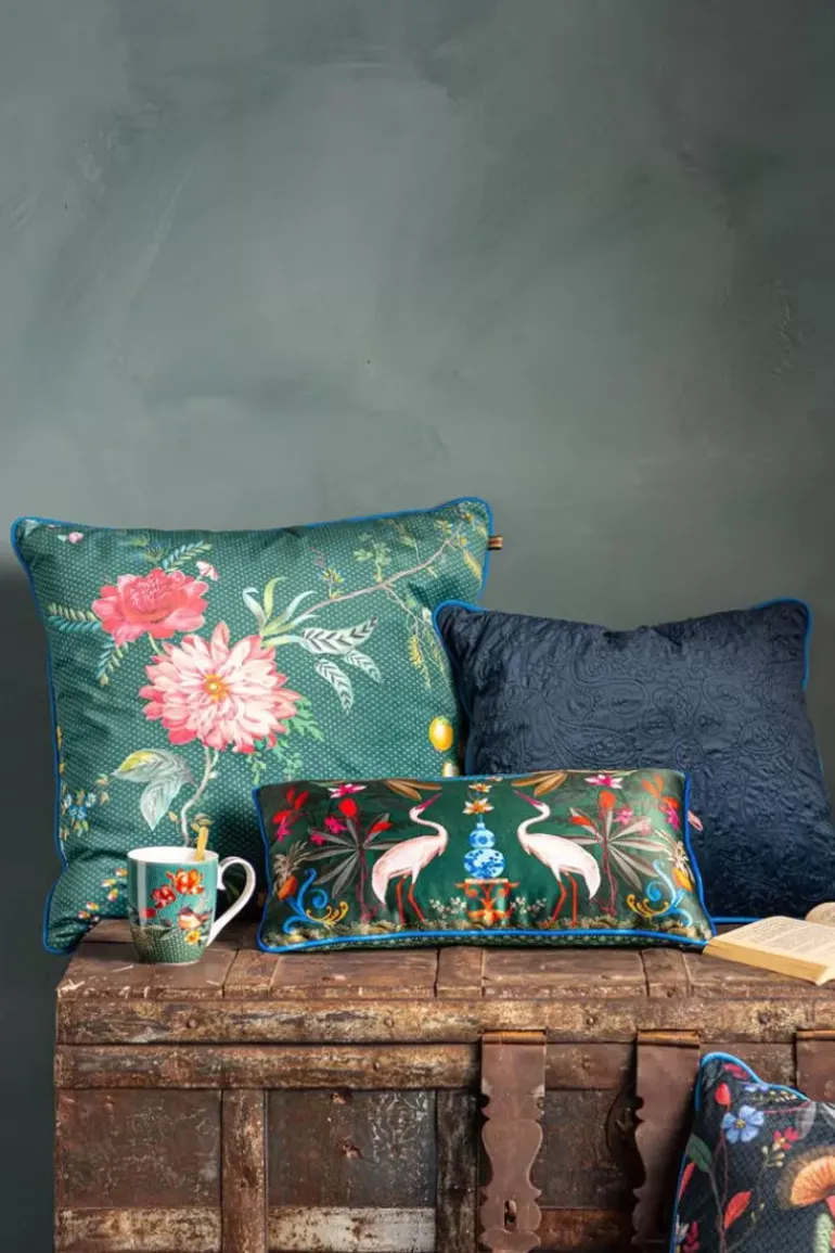 Zierkissen Quilted Dunkelblau