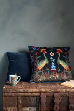 Zierkissen Quilted Dunkelblau